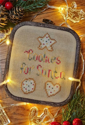 Cookies For Santa - Cute Embroidery by Kate