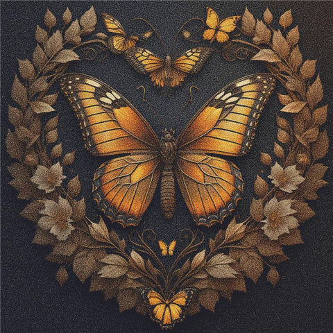 Mystical Butterfly Heart - X Squared Cross Stitch