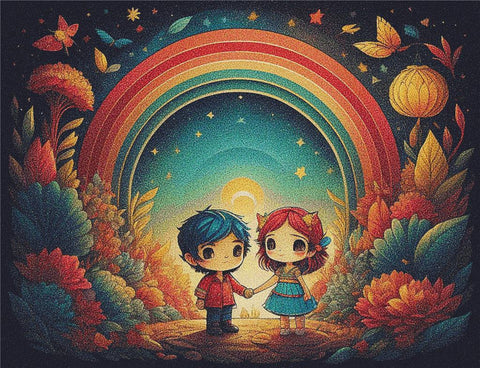 Rainbow Daydreamers - X Squared Cross Stitch