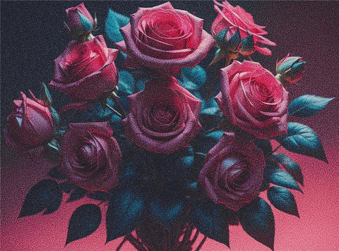 Cyberpunk Roses - X Squared Cross Stitch