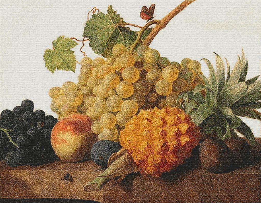 Still Life With A Pineapple - X Squared Cross Stitch