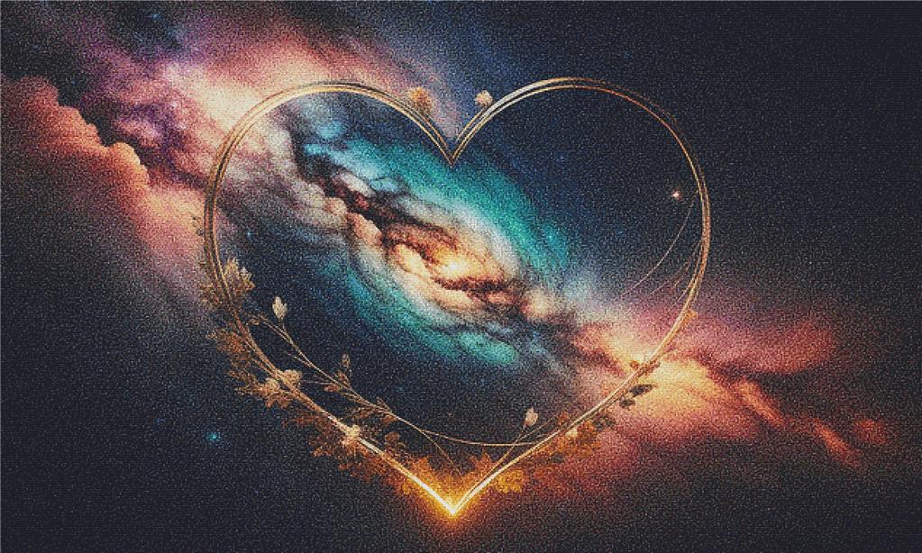 Cosmic Heart - X Squared Cross Stitch