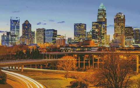 Charlotte, North Carolina (Large) - Artecy Cross Stitch
