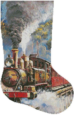 Puffing Billy Stocking (Right) - Artecy Cross Stitch