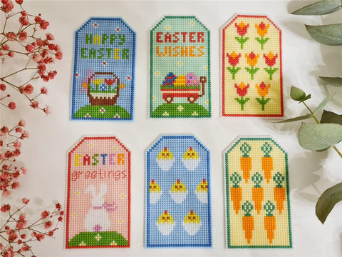 Easter Tags - Cute Embroidery by Kate