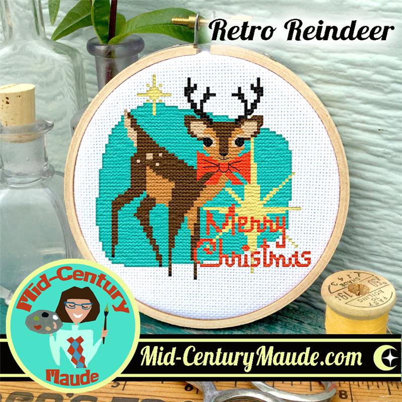 Retro Reindeer - Mid Century Maude