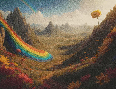 Rainbow Landscape - X Squared Cross Stitch