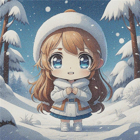 Cute Winter Character - X Squared Cross Stitch