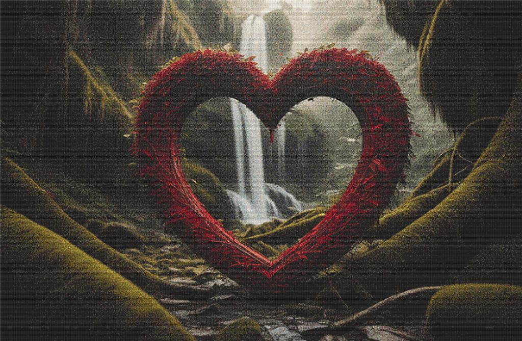 Heart In The Jungle - X Squared Cross Stitch