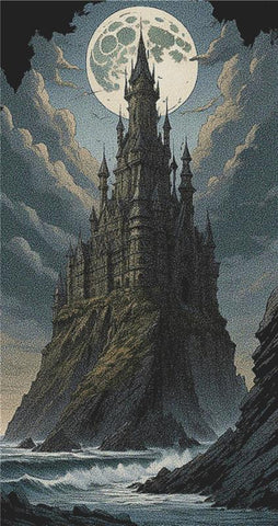 Ominous Castle - X Squared Cross Stitch