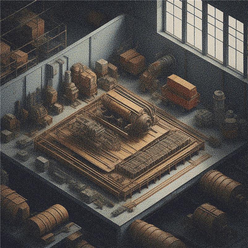 Industrial Factory Scene - X Squared Cross Stitch