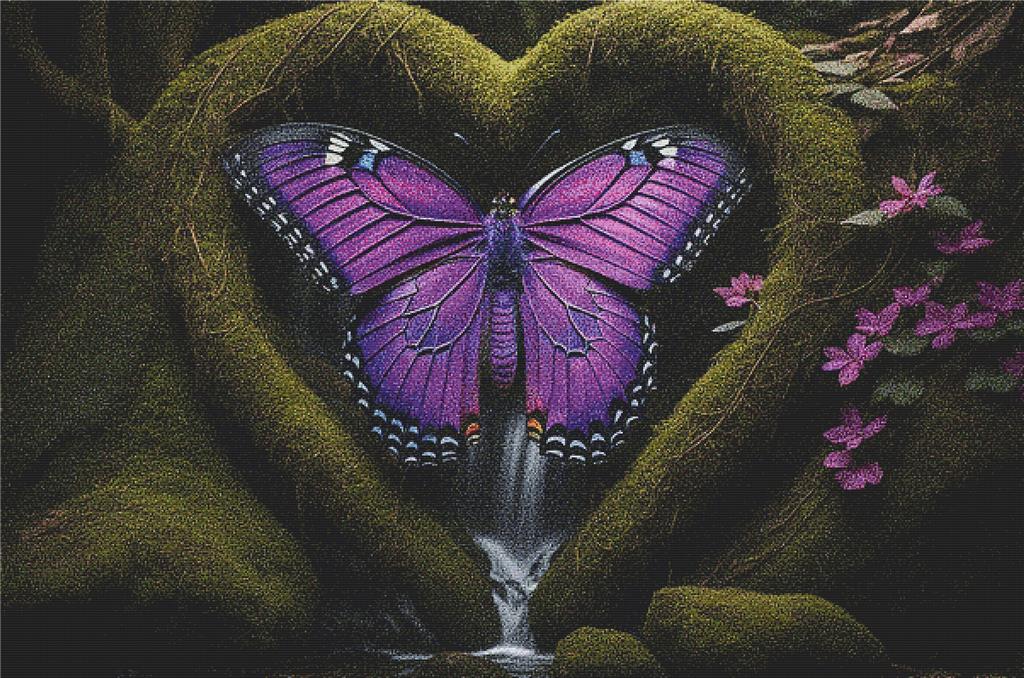 Jungle Butterfly - X Squared Cross Stitch