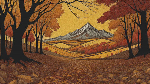 Autumn Landscape - X Squared Cross Stitch