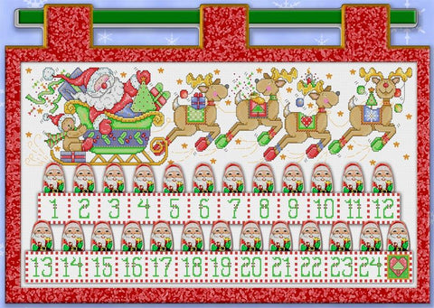 Santa & Friends Advent Calendar - Joan Elliott Designs