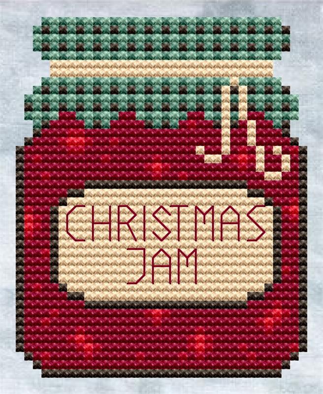 Christmas Jam - Cute Embroidery by Kate