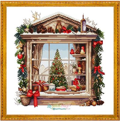 Christmas Window - Les Petites Croix De Lucie
