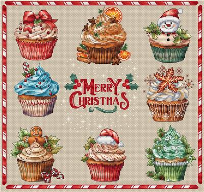 Merry Christmas Cupcakes - Les Petites Croix De Lucie