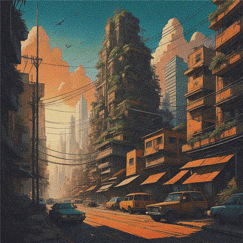 Abandoned City - X Squared Cross Stitch