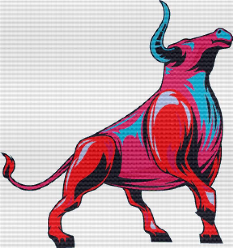 Spanish Bull - X Squared Cross Stitch