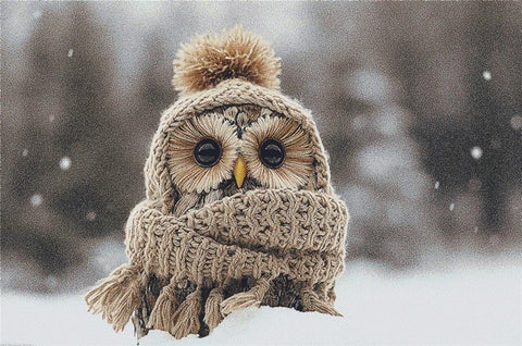Cosy Owl - X Squared Cross Stitch
