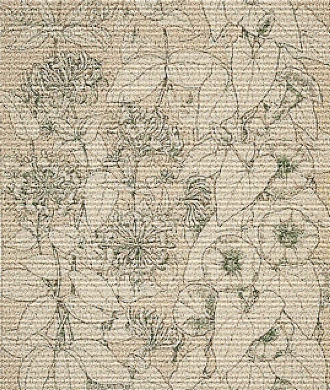 Leaves And Flowers From Nature Ornament No. 9 - X Squared Cross Stitch