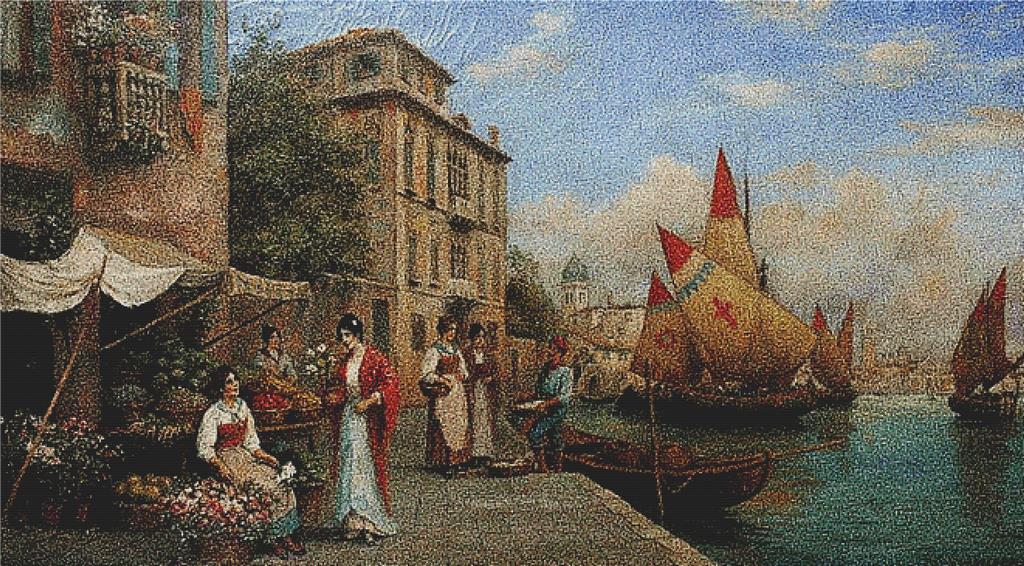 Grand Canal - X Squared Cross Stitch