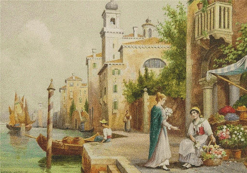 Flower Seller - X Squared Cross Stitch
