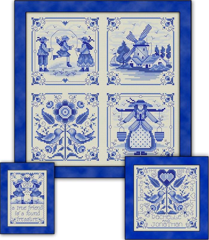 Blue Delft Assortment - Joan Elliott Designs