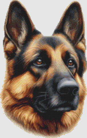 German Shepherd: Portrait II - DogShoppe Designs