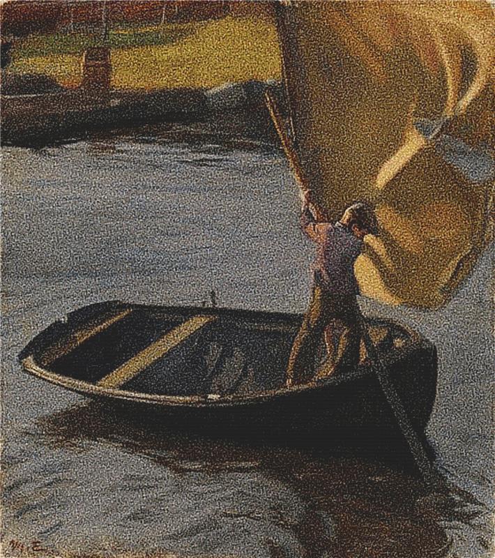 Boy And Sail - X Squared Cross Stitch