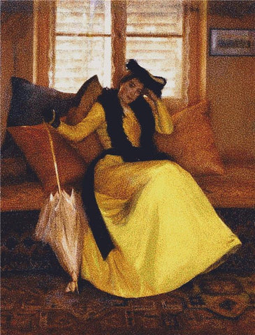 Lady In Yellow - X Squared Cross Stitch