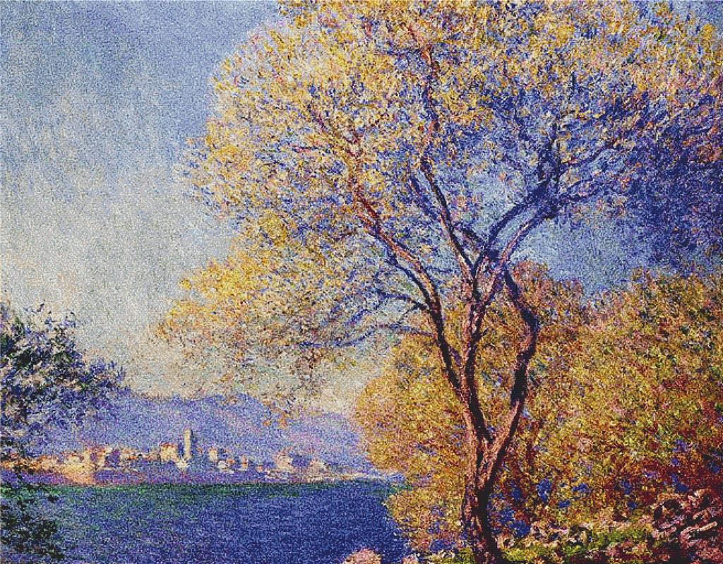 Antibes Seen From The Salis Gardens - X Squared Cross Stitch