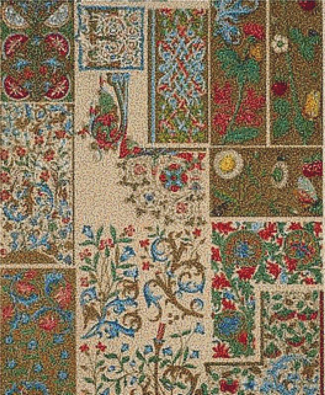 Medieval Ornament Illuminated Manuscripts No. 3 - X Squared Cross Stitch