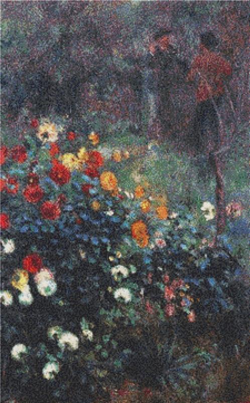 The Garden In The Rue Cortot At Montmartre - X Squared Cross Stitch