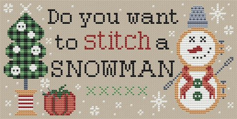 Stitch Snowman - Erin Elizabeth Designs