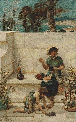Pompeian Scene - X Squared Cross Stitch
