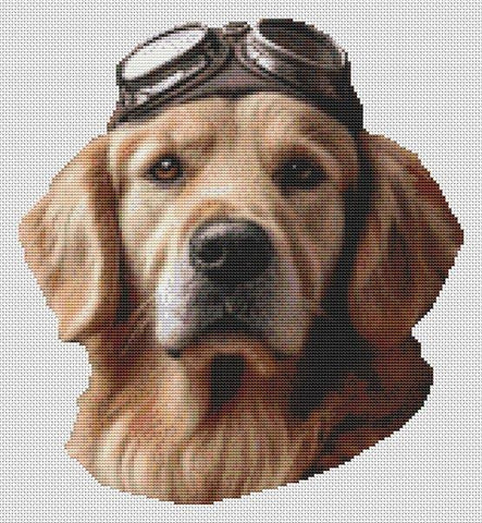 Pilot Close-Up - White Willow Stitching