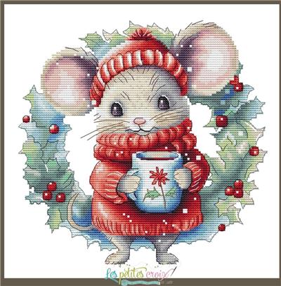 Christmas Mouse - Les Petites Croix De Lucie