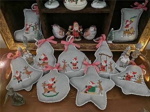 Santa And Rudolph Minis - Twin Peak Primitives