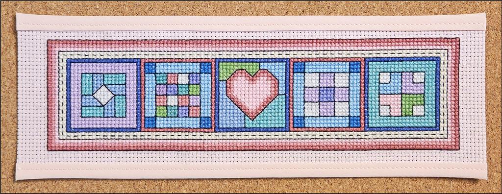 QB10 Cotton Candy Bookmark - Rogue Stitchery