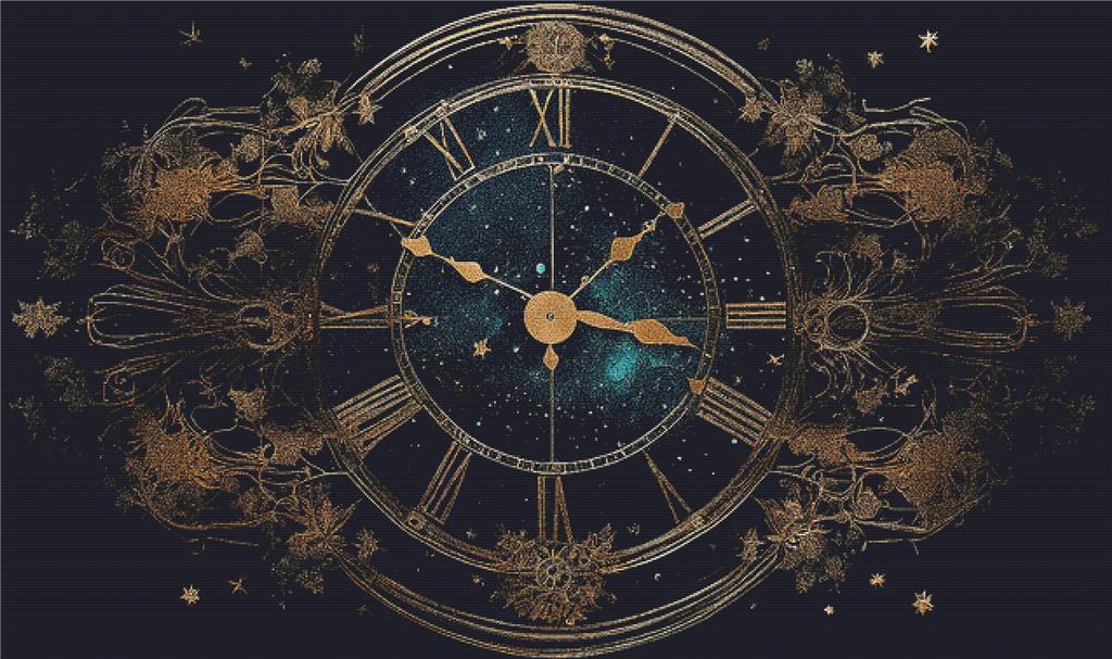 Aquatic Clock - X Squared Cross Stitch