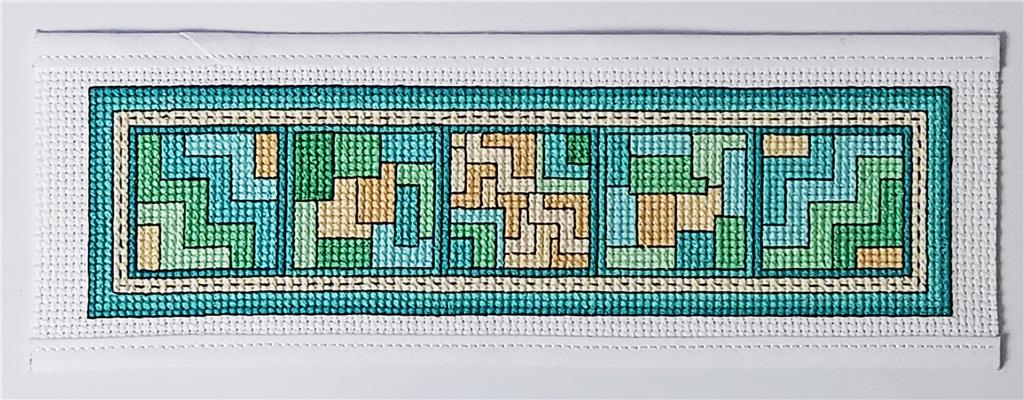 QB13 Aquatic Dreams Bookmark - Rogue Stitchery