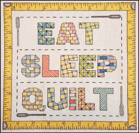 Eat Sleep Quilt - Rogue Stitchery