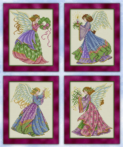 Petite Christmas Angels - Joan Elliott Designs