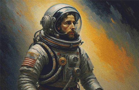 Impressionist Astronaut - X Squared Cross Stitch