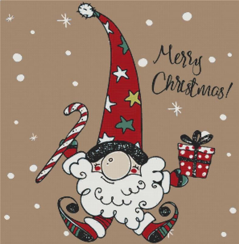 Christmas Gnome - X Squared Cross Stitch