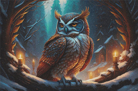 Wise Old Owl - X Squared Cross Stitch