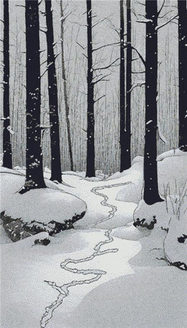 Snowy Forest Scene - X Squared Cross Stitch