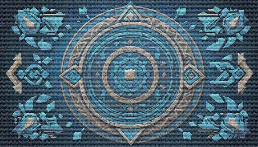 Atlantis Mandala - X Squared Cross Stitch