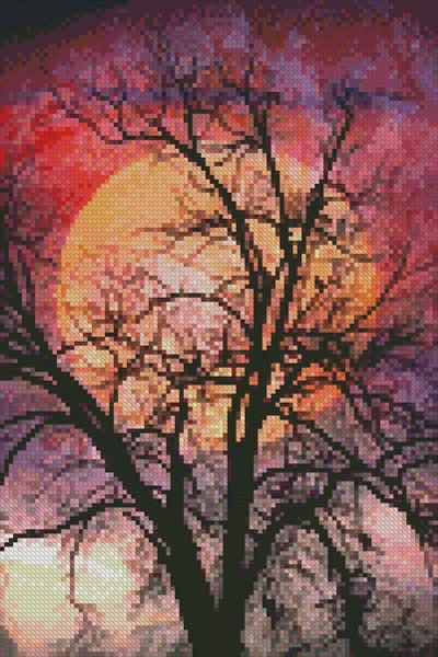 Mini Moon In The Branches - Artecy Cross Stitch